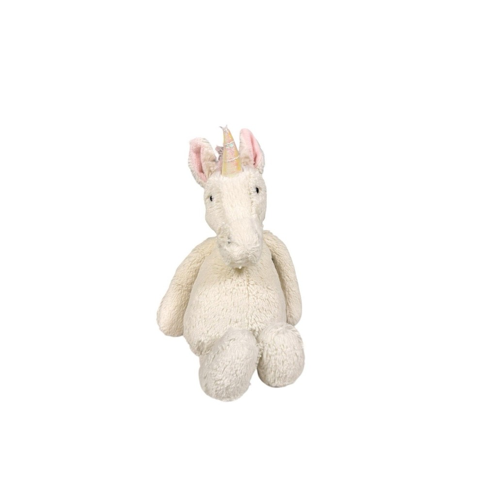 Jellycat Bashful Unicorn Cream White Pink Plush 12" Toy Stuffed Animal Magical.